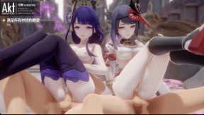 AnimationAkt: 原神雷电将军被操翻内射，高潮喷水！中文字幕海报剧照